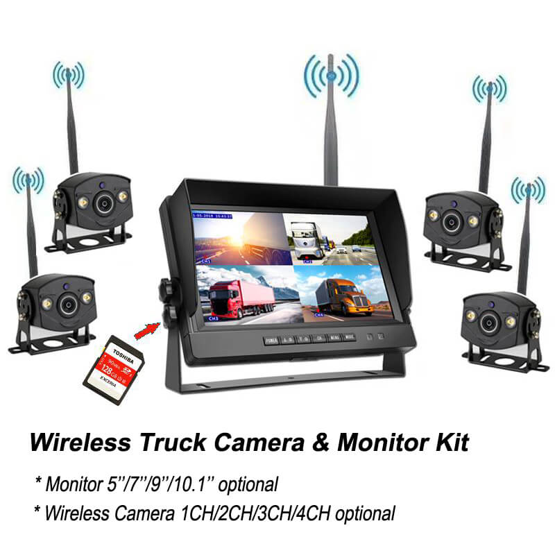 Truck Wireless Camera System with Monitor