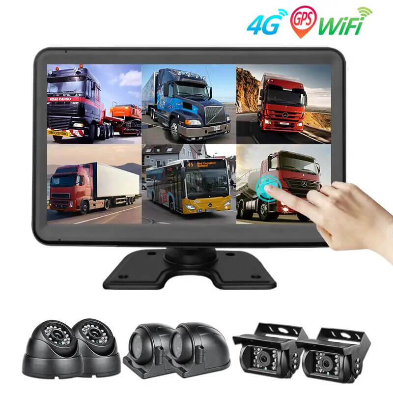 6CH 4G AI Touch Monitor 10.1'' with DVR Feature